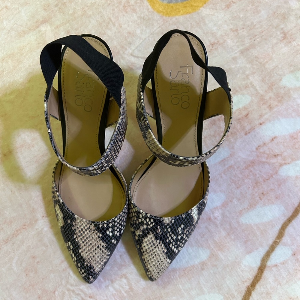 Franco Sarto Snakeskin Patterned Heels